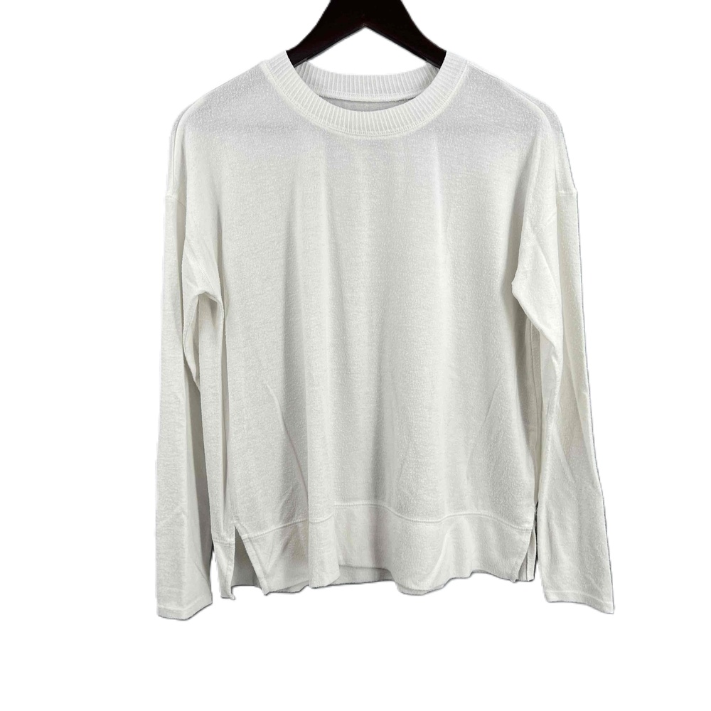 Lucky Brand Sweater‎ White Long Sleeves Oversized Pullover Women Small